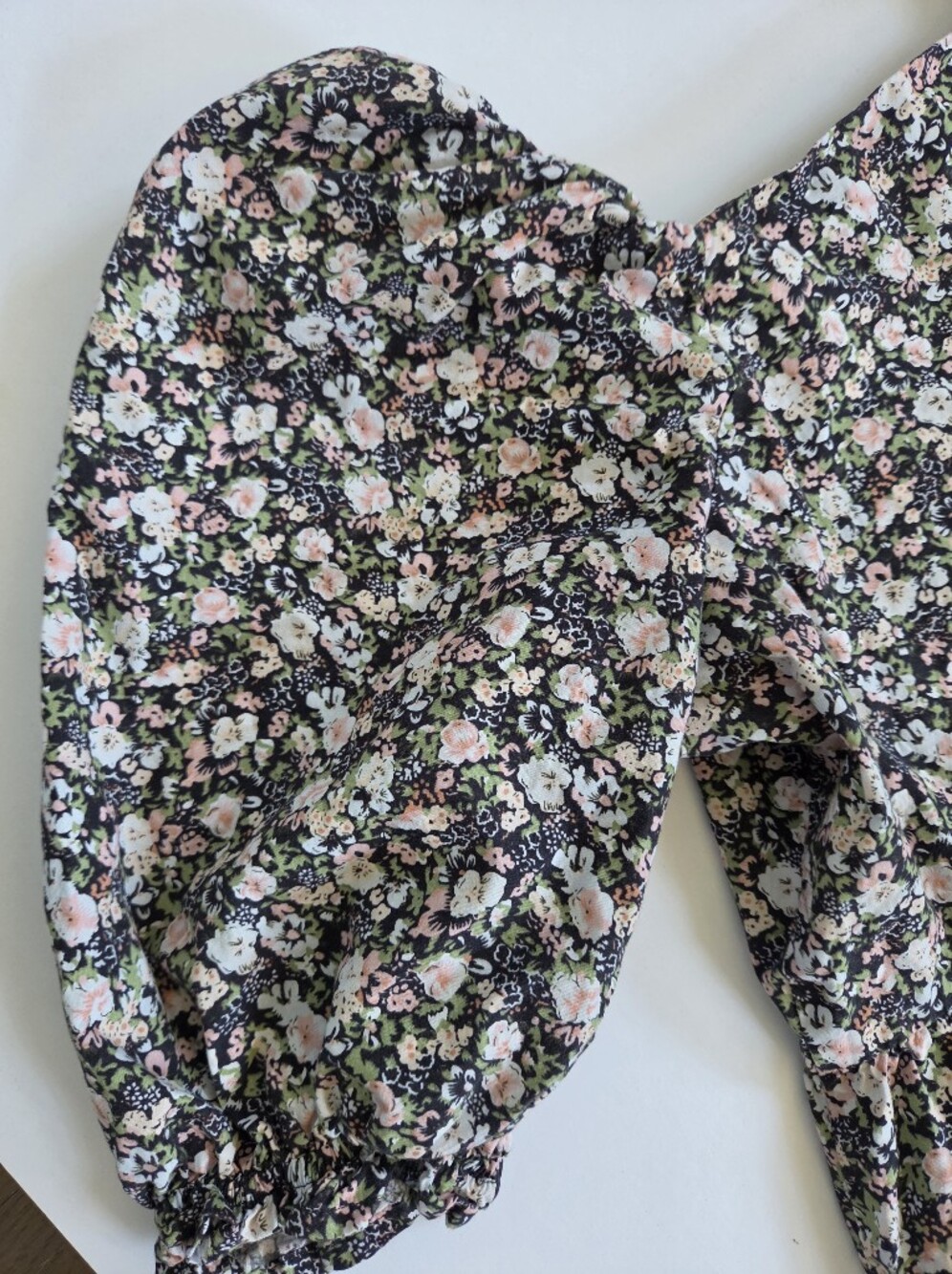 Bundle Mini Puff sleeve floral Dresses WAYF Asos Levis sz XS - Picture 3 of 15